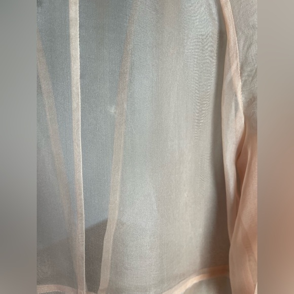 Kamperett Meiere Midi Silk Organza Dress Blush S - Picture 12 of 12